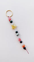 star beaded keychain bag charm