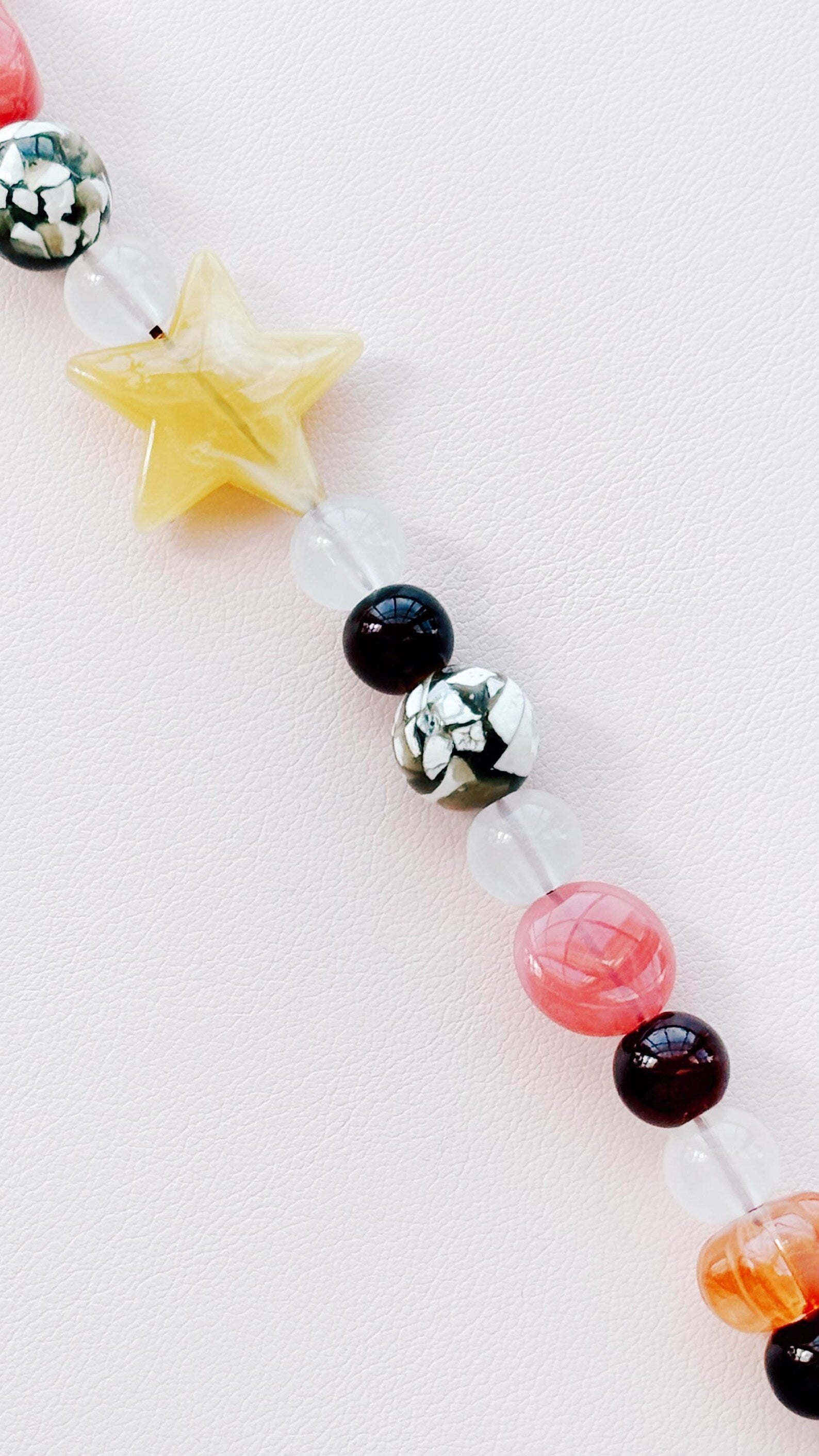 star beaded keychain bag charm