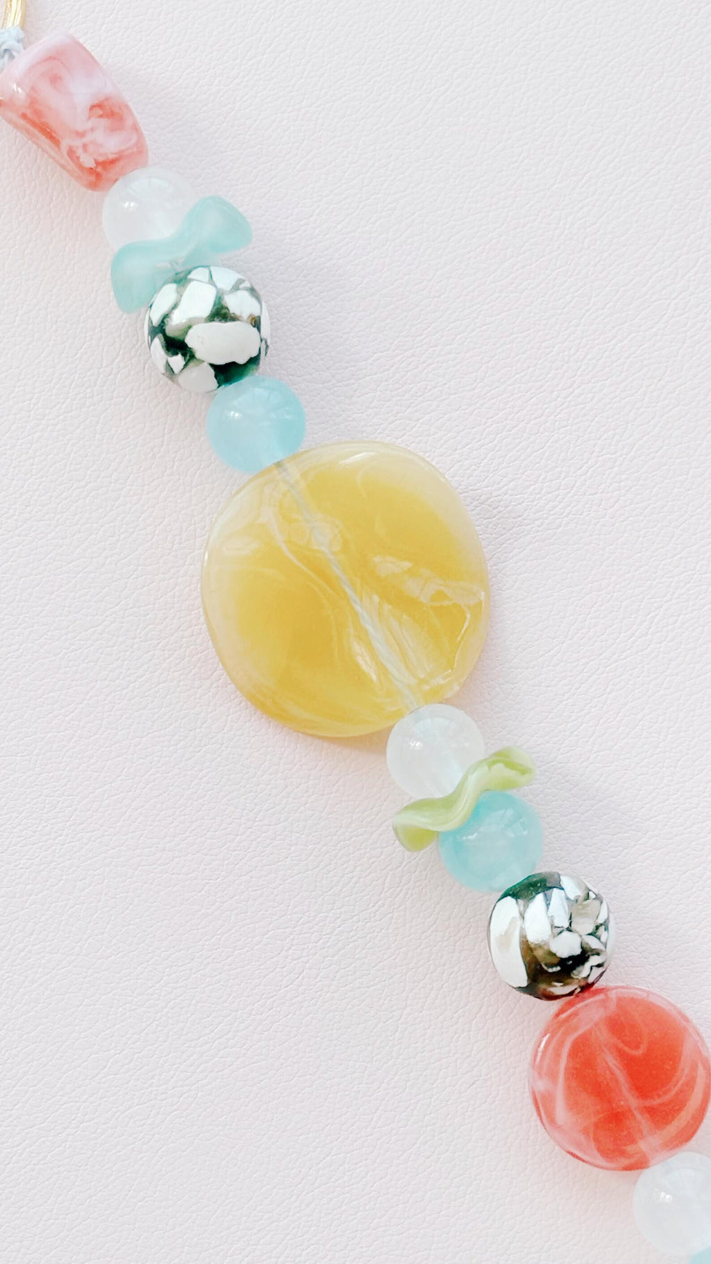 flower beaded keychain bag charm