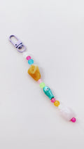 rainbow fish beaded keychain bag charm