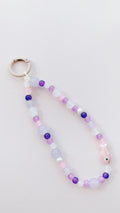 purple fish beaded keychain bag charm