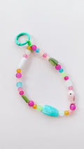 rainbow fish beaded keychain bag charm