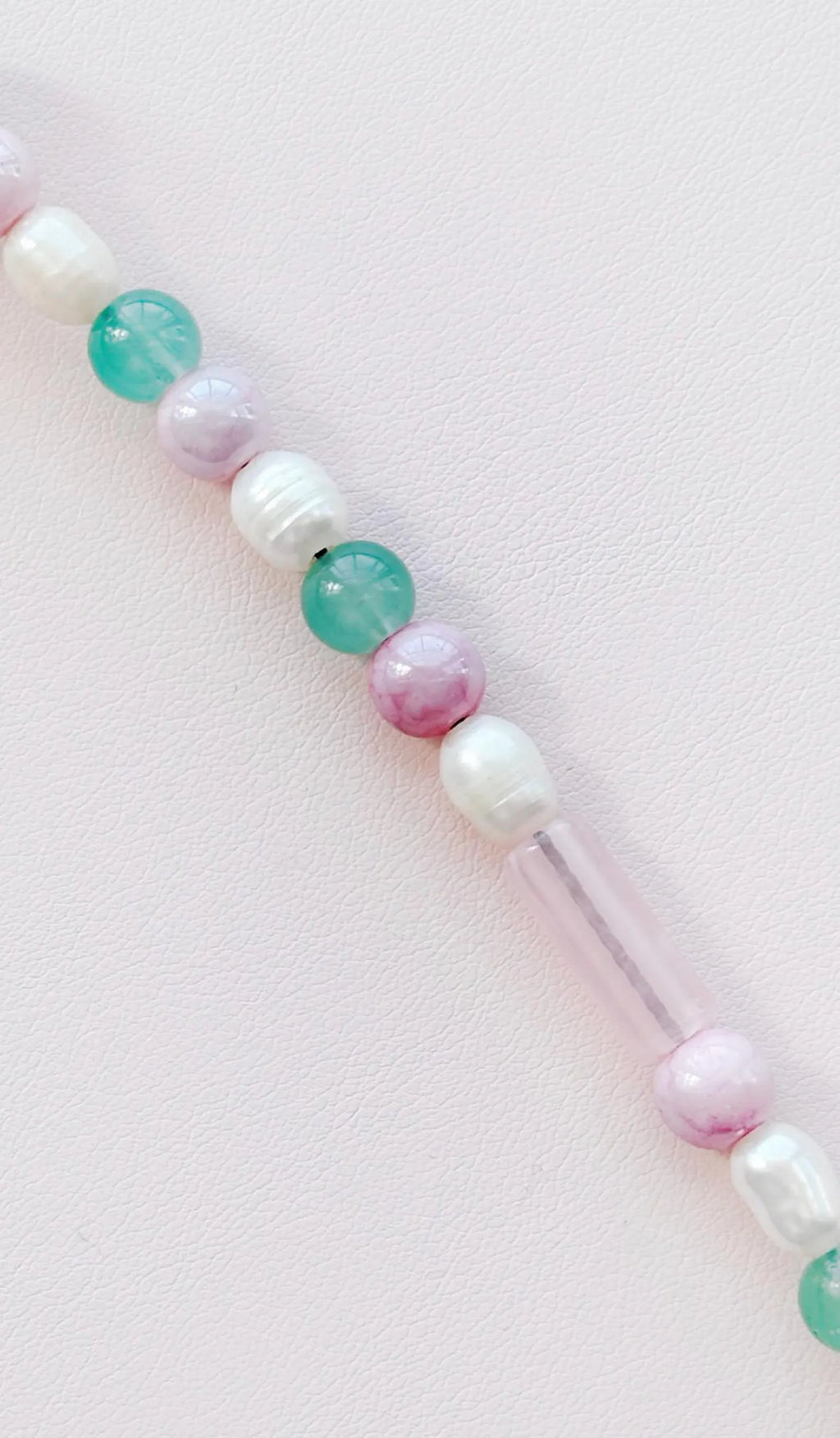 purple and green beaded keychain bag charm